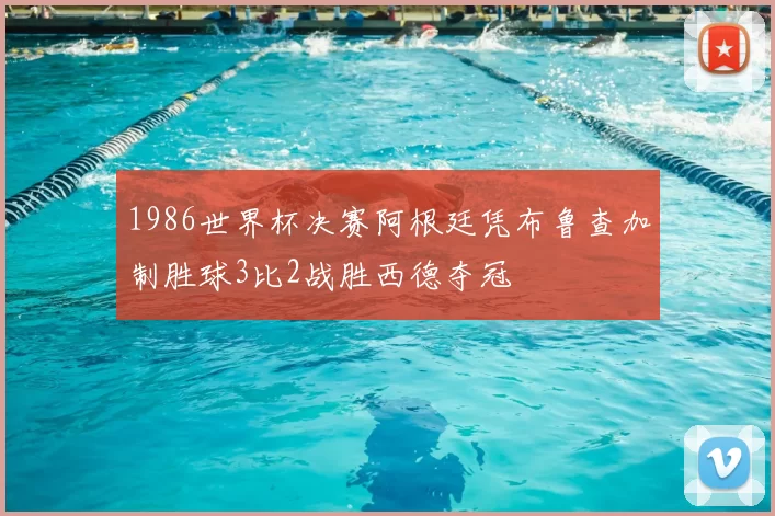 1986世界杯决赛阿根廷凭布鲁查加制胜球3比2战胜西德夺冠